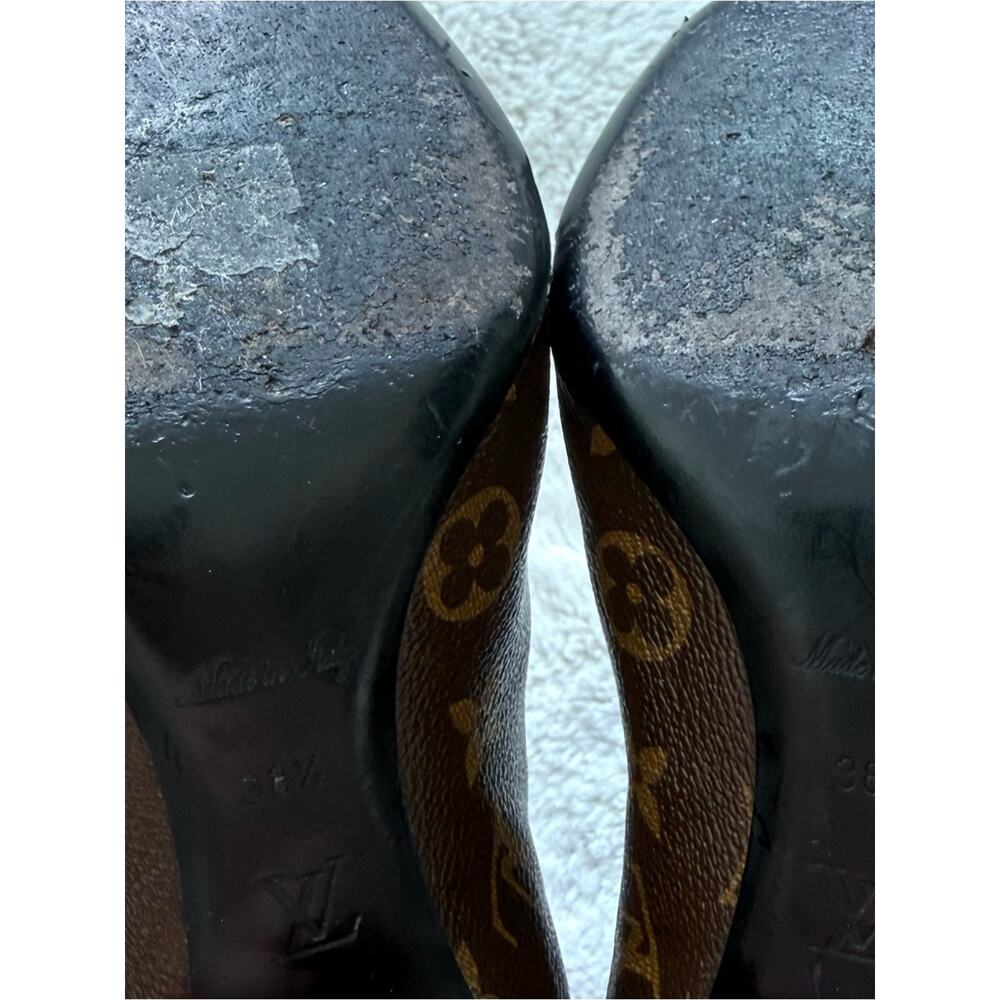 Louis Vuitton Revival Ankle Boot Monogram Print size 38.5 EU Authentic - Picture 9 of 10